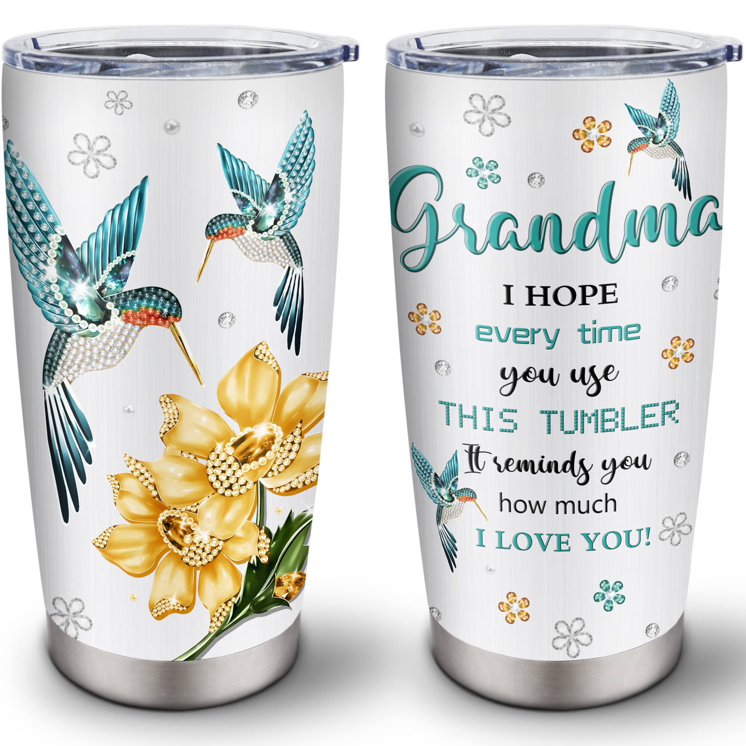 Best/Great Grandma Gifts, GiGi/MiMi Thoughtful Gifts for Grandma Tumblers 20oz, Grandma