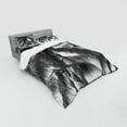 thumbnail image 3 of Ambesonne Grey Bedding Set 3 Pcs, Coconut Palms Tropical, Twin, Black, 3 of 3