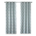 thumbnail image 2 of Blakesly Printed Ikat Blackout Panel Aqua 50x84", 2 of 5