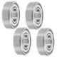 thumbnail image 5 of Roleos de acero de 4 piezas Rojas de acero Rojas de rueda delantera Rojas de vástago de la horquilla para reemplazar, 5 of 6