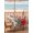 Green Red Bright Red, variant on Outdoor Tablecloth with Umbrella Hole and Zipper, Christmas Rectangle Table Cloth 60x84 Inch Waterproof Tablecloth, Santa Claus Xmas Tree Reindeer Red Cottage Wood Plank Picnic Table Cover for Patio