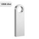 thumbnail image 1 of Unidad flash externa de estado sólido Unidad USB 2.0 25/12MBS Metal (128GB plateado), 1 of 3