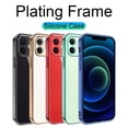 thumbnail image 5 of Luxury Square Silicone Clear Phone Case For iPhone 11 12 13 Pro Mini Xs Max X Xr Se 2020 7 8 Plus Soft Cover Plating Farme Shell, 5 of 5