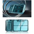 thumbnail image 2 of Boîte à Pilules avec Coupe-Médicaments - Boîte à Comprimés à 4 Compartiments avec Grande Capacité, Médicaments et Vitamines Sac de Transport pour Médicaments - Distributeur de Médicaments (Couleur: Rouge), 2 of 5