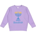thumbnail image 2 of Inktastic Happy Hanukkah with Blue Menorah Toddler Sweatshirt, 2 of 4