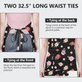 thumbnail image 6 of Pioneer Flower Floral Print Pattern Apron for Women and Men, Cotton Linen Waterproof with Pockets, Adjustable, 33x27 Inch for Kitchen, Gardening, BBQ, Salon, 6 of 6