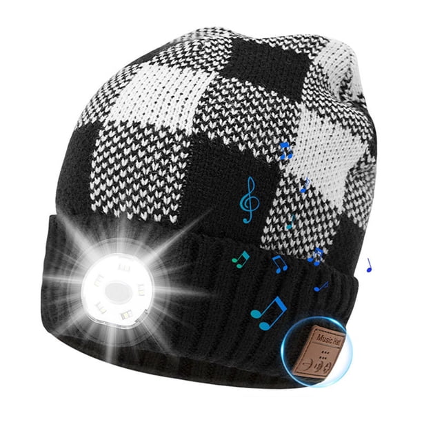 Gorro Con Bluetooth Y Gorra Musical Ligera, Gorro Led Con Faro Usb, Gorro De Punto Cálido De Invierno Para Correr Al Aire Libre Y Senderismo sonducket AP007911-02