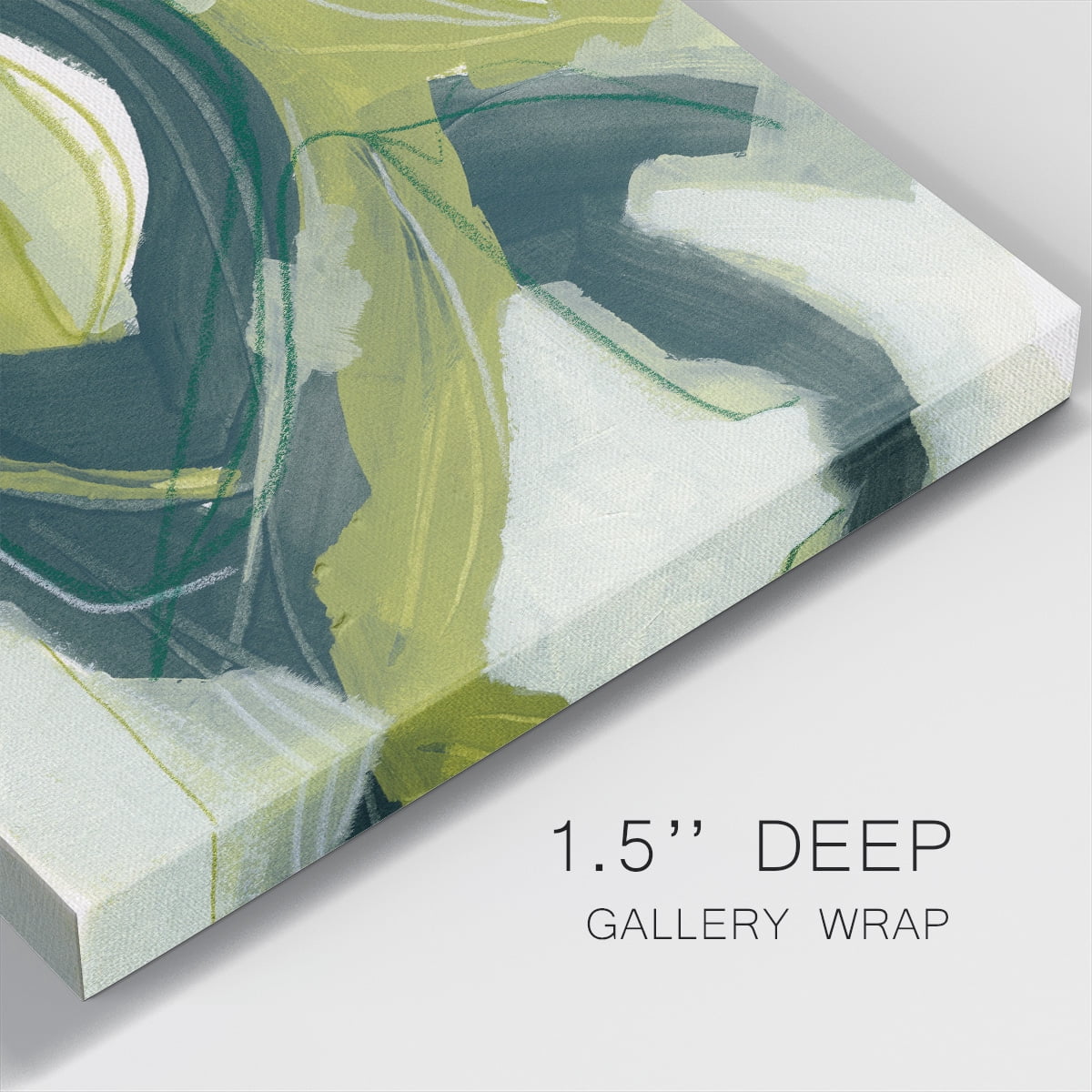 Wexford Home Verdigris Motion IV-Premium Gallery Wrapped Canvas, 40" x 40" - Ready to Hang