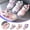 Purple, variant on 9M-6Y Boys Girls Light up Sneakers Toddler LED Flashing Cartoon Walking Tennis Shoes Kids Non Slip Athletic Running High Top Sneaker Purple