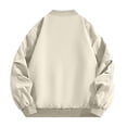 thumbnail image 4 of Mens Bomber Jacket Lightweight Thin Windbreaker Jackets Casual Summer Coats with Zipper Pockets Khaki M, 4 of 7