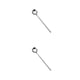 thumbnail image 2 of Moyic Cuchara agitadora de 8 piezas, agitador de café de acero inoxidable, vajilla redonda para sopa, vajilla, barra reutilizable para Plata 13cm 2Conjunto, 2 of 6