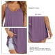 thumbnail image 4 of Top fluido sin mangas con escote en V y tirantes dobles para fiestas de verano para mujer, 4 of 5