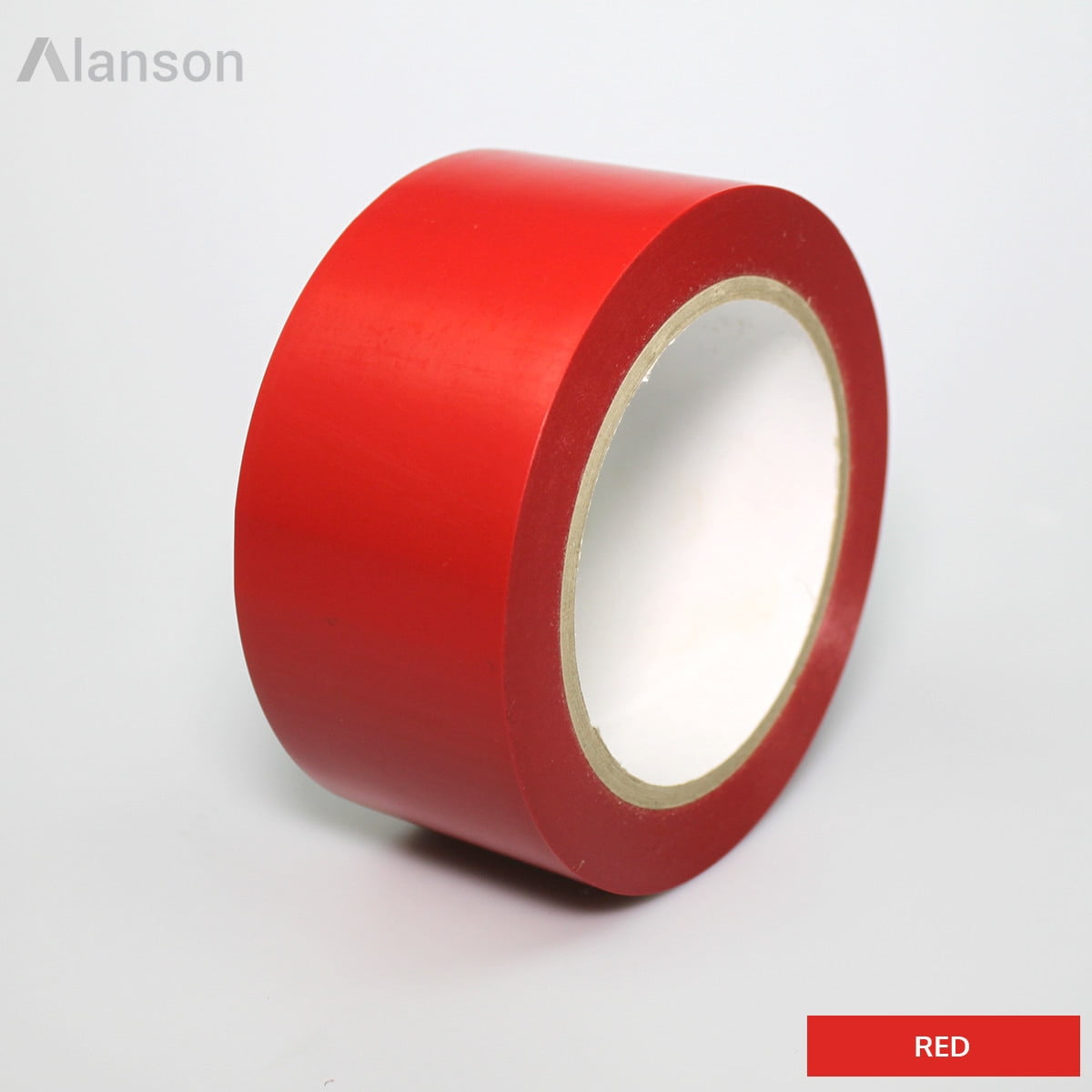 6"(144mm) General Purpose Colored Vinyl Tape ,Red [8 Rolls]
