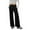 *Black, variant on ClodeEU Women's Straight Leg Pants，Baggy Mid Waist Drawstring Trousers，Casual Solid Pants with Pockets Blue,Womens Plus L