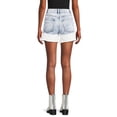 thumbnail image 3 of No Boundaries Juniors' High Rise Denim Shorts, 3 of 5