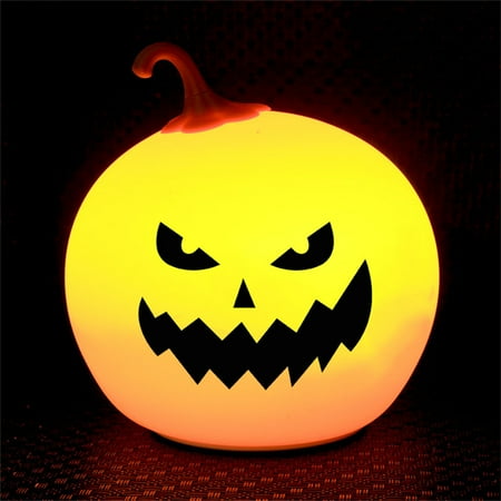 

Japceit Remote Control Night Light，Pumpkin Lantern Halloween USB Colorful Charging Light Holiday Night Light halloween decorations