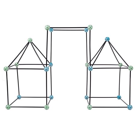 - Construction Fort Building Toy Set for Kids with 60 Pieces - Build and Play Kit for Indoor and Outdoor Use - For Boys and Girls by Hey! Play!, PROMOTES.., By Hey Play From USA