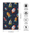 thumbnail image 2 of Balery Spaceships and Stars Toalla de Microfibra Premium con Estampado – 27.5x16 pulgadas, Alta Absorción, Suave y Aterciopelada, Secado Rápido, 2 of 6