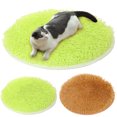 thumbnail image 2 of Pet Sleep Mat Round Fluffy Soft Warm Dog Bed Blanket Pet Blanket Pet Pad for Cat, 2 of 9