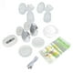 thumbnail image 1 of Extractor de leche eléctrico, extractor de leche con biberón doble, extractor de leche posparto portátil (extractor de leche, adaptador de 2 uds, bolsa de 4 Uds), 1 of 5