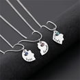 thumbnail image 3 of 3 Pcs Set BFF Necklace Friendship Necklace with Crystal - Heart BFF Necklace for 3 Best Friends Forever and Ever Necklace (Non-Magnetic), 3 of 3