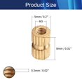 thumbnail image 2 of HUGFEGWE M3x8mm Female Thread Knurled Nuts,200PCS Hx5mm OD Brass Threaded Insert Embedment Nuts Hydraulic Welded Joint Injection Molding Assortment Kit for 3D Printing Injection Molding CJB91-24964, 2 of 7