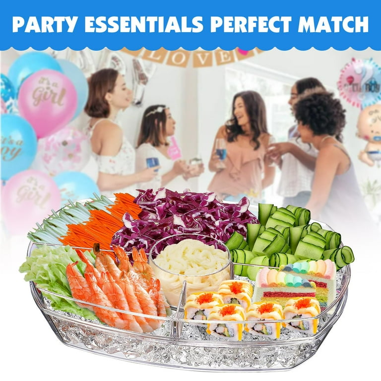 Party platter with lid hot sale