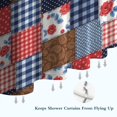 thumbnail image 6 of Pioneer Flower Floral Print Pattern Shower Curtain 72"x72", Bathroom Decorative Shower Curtain Set with 12 Hooks, Waterproof Washable, 6 of 6