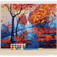 thumbnail image 1 of Forest Landscape Paint by Numbers 1,000 piece Jigsaw Puzzle, 1 of 7