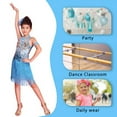 thumbnail image 5 of Xmarks Sequins Tassel Latin Dance Dress for Little Girl Ballroom Dancing Outfits Dance Costume Yellow L, 5 of 6