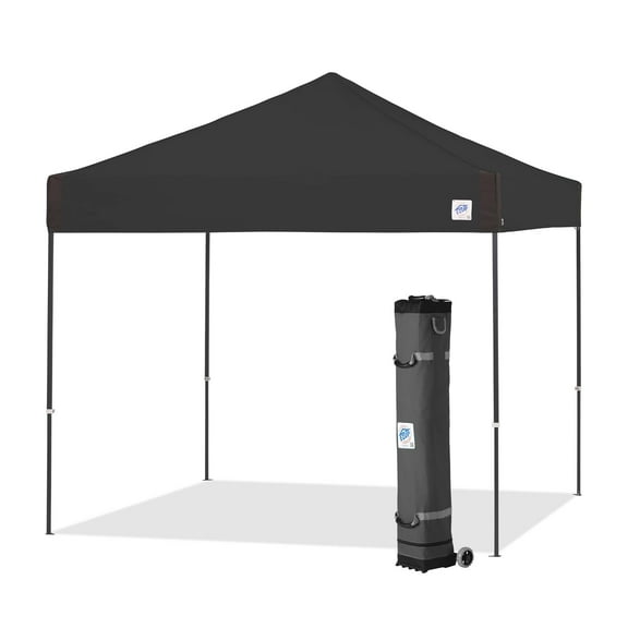 E-Z Up® Pyramid™ Instant Shelter® Outdoor Canopy, 10' x 10', Black, Assembled Width 120"