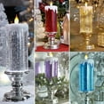 LED Water Candle with Glitter USB Rechargeable Color Changing