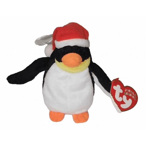 TY Jingle Beanie Baby - ZERO the Penguin (4 inch)