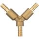 thumbnail image 1 of Válvula de bola de latón, 3 vías, válvula de bola en Y, conexión de tubería de púas, adaptador para grifo, agua, gas, aceite Vhermosa, 1 of 3