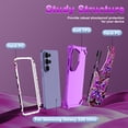 thumbnail image 3 of Avocase for Samsung Galaxy S26 Ultra Case,Glow in The Dark,Shockproof Protection Hard PC Soft Flexible TPU Bumper Drop Protective Protective Phone Case for Galaxy S26 Ultra,Purple Blue Butterfly, 3 of 7