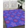 thumbnail image 3 of Ahgly Company Machine Washable Indoor Rectangle Transitional Purple Amethyst Purple Area Rugs, 2' x 3', 3 of 7