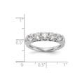 thumbnail image 7 of 14k White Gold Round Diamond Wedding Band Classic Anniversary Ring 1.07 Ct., 7 of 7