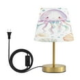 thumbnail image 2 of Wobogo Jellyfish Shell Figure Table Lamps Three-channel Adjustable Lighted Antique Brass Metal Base Simple Modern Style for Bedroom Nightstands Living Room and Office, 2 of 8