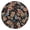 Garden Flo, variant on Round Elastic Tablecloth with Tropical Palm Trees Design - 100% Waterproof, Windproof & Fitted Cover for Outdoor Dining, Picnic, Beach (Orange Sunset Aesthetic)