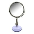thumbnail image 1 of Clancy Freestanding Bath Magnifying Makeup Mirror with Lavender Purple Base & Pewy Pedestal, 1 of 1