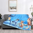 thumbnail image 2 of Rozeui Bluey for Flannel Blanket, Soft Fuzzy Plush King Blanket for Winter, Thick and Warm All-Season Bed Throw-50"x40", 2 of 6