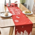 thumbnail image 5 of ZPAQI Merry Christmas Rectangle Table Runner Letters Red Green Tablecloth Party Decor, 5 of 21