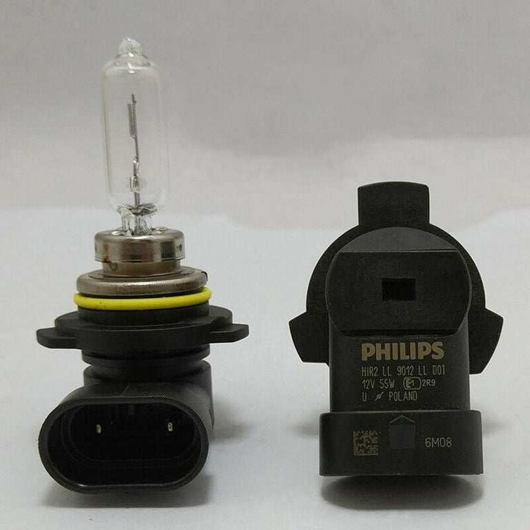 Philips-faros delanteros halógenos para coche, lámpara Original DRL  estándar PX22d de 12V, 55W, 9012 HIR2, ECE, 9012C1, 1X - AliExpress