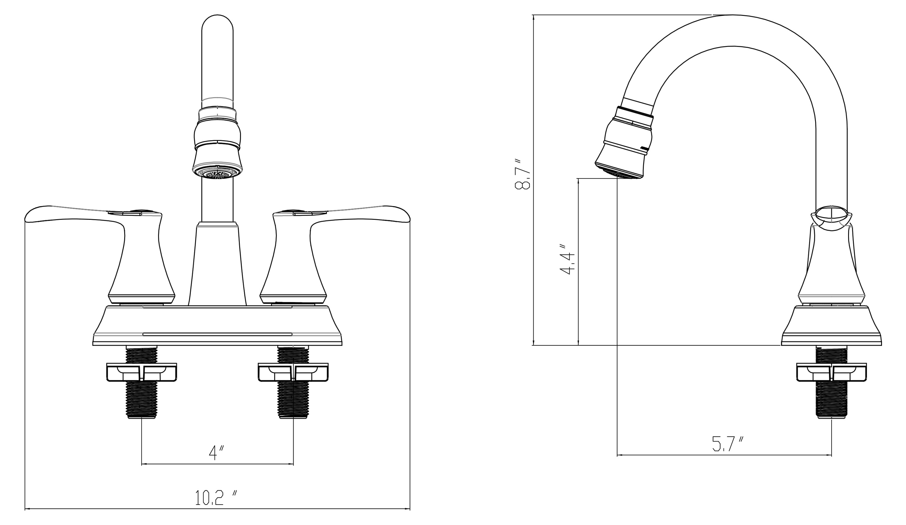 Wasserman 14167163 - Lavatory Bathroom Faucet with LED light with pop-up in Brushed Nickel