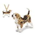 thumbnail image 4 of Jere Luxury Giftware Bejeweled BEAUREGARD Beagle Pewter and Enamel Trinket Box and Matching Pendant Charm, 4 of 4