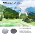 thumbnail image 5 of Xagger Polarized Oval Aviator Sunglasses for Men Pilot Metal Frame Driving Fishing Golf UV400 Sun Glasses, 5 of 5