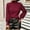 Red, variant on RYDCOT Tunic Sweaters for Women Women's Fashion Casual Color Long Sleeve Round-Neck Sweater on Clearance