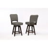 ECI Furniture Choices Upholstered Barstool, Black Oak (Set Of 2)