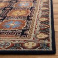 thumbnail image 3 of SAFAVIEH Heritage Berach Floral Wool Runner Rug, Navy/Orange, 2'3" x 8', 3 of 7