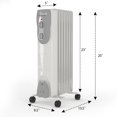 thumbnail image 2 of Gymax Radiateur Portable pour Radiateur 1500W avec 3 Réglages de Chaleur, 2 of 10
